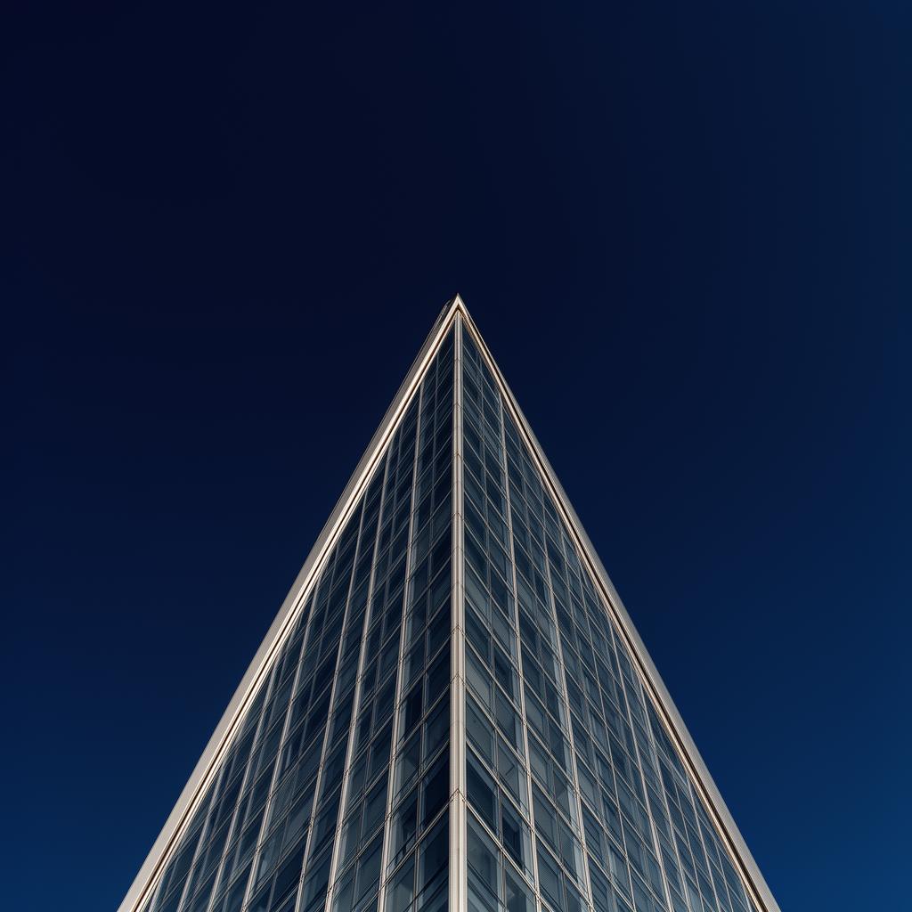 Modern glass skyscraper architecture symbolizing growth and stability